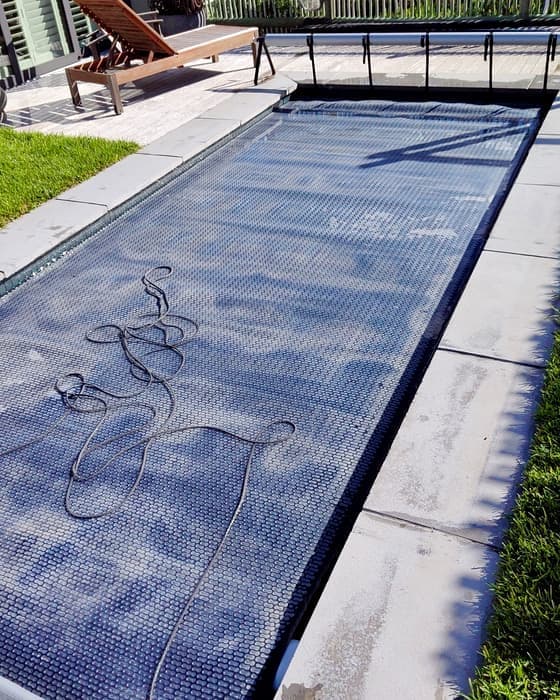 A pool cover in use in the Overberg